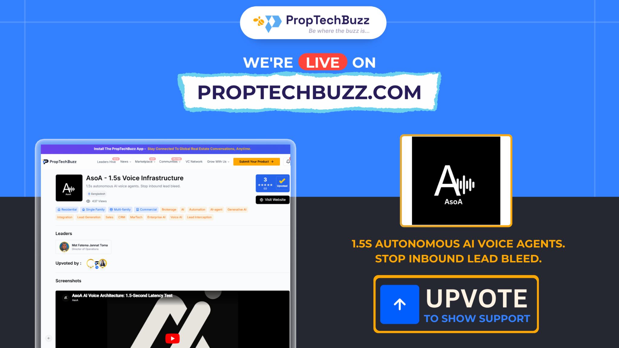 AsoA PropTechBuzz Launch